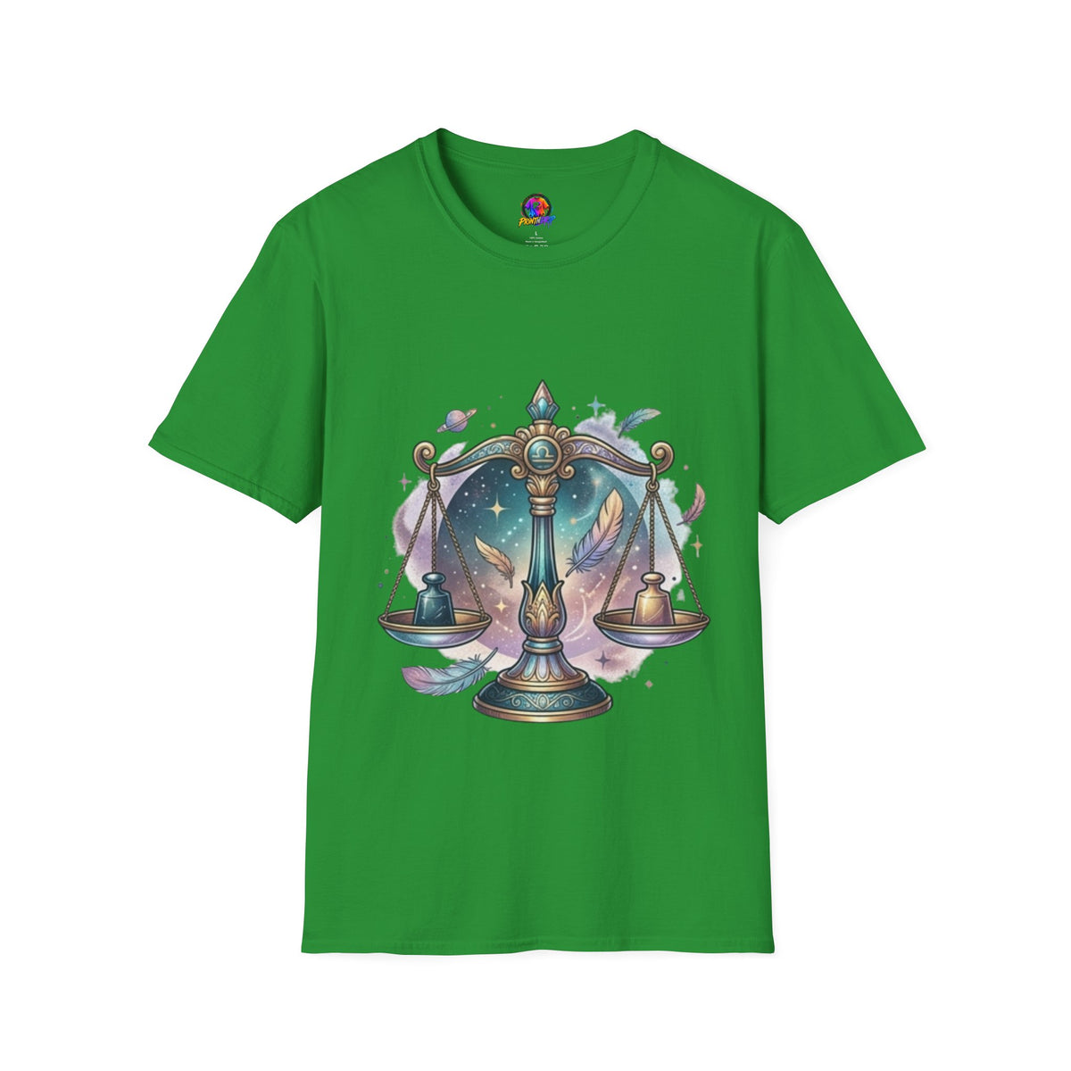 Libra Scales Zodiac T-Shirt — Celestial Astrology Graphic Tee