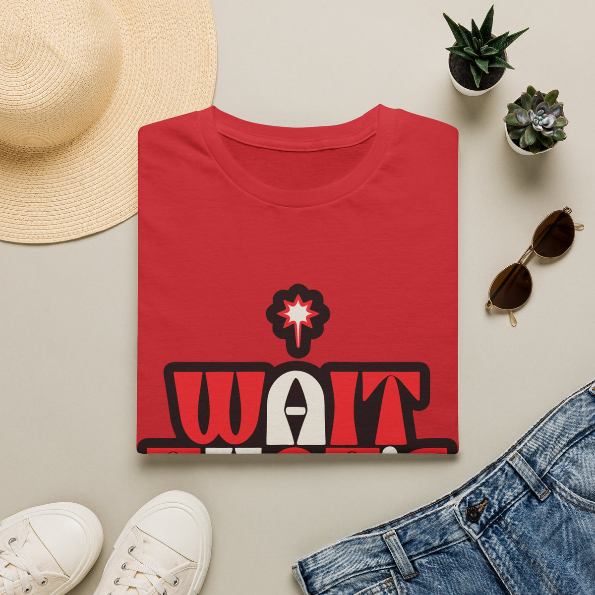 "Wait That's Actually Insane" Retro Red Typography Graphic Tee - Trending Now - September 2026