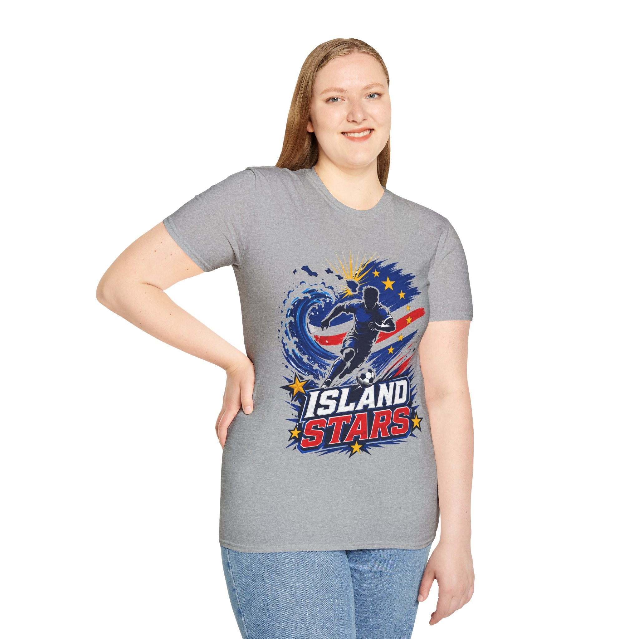 Cabo Verde Island Stars Soccer T-Shirt – Pacific Wave Football Team Tee