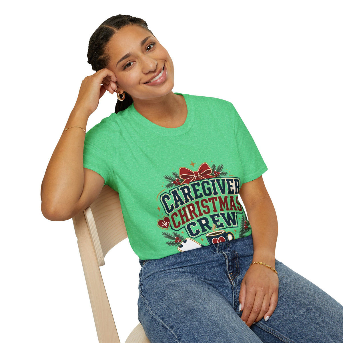 Caregiver Christmas Crew T-Shirt — Holiday Nurse & Caregiver Gift