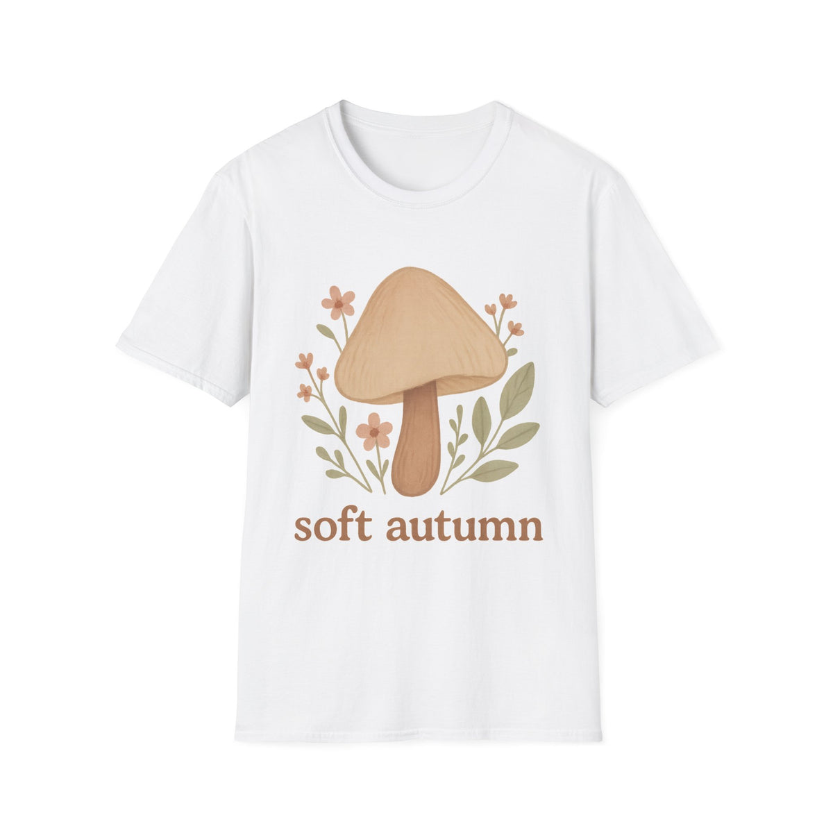 Mushroom Graphic T-Shirt — 'soft autumn' Cozy Nature Tee - Trending Now - September 2026
