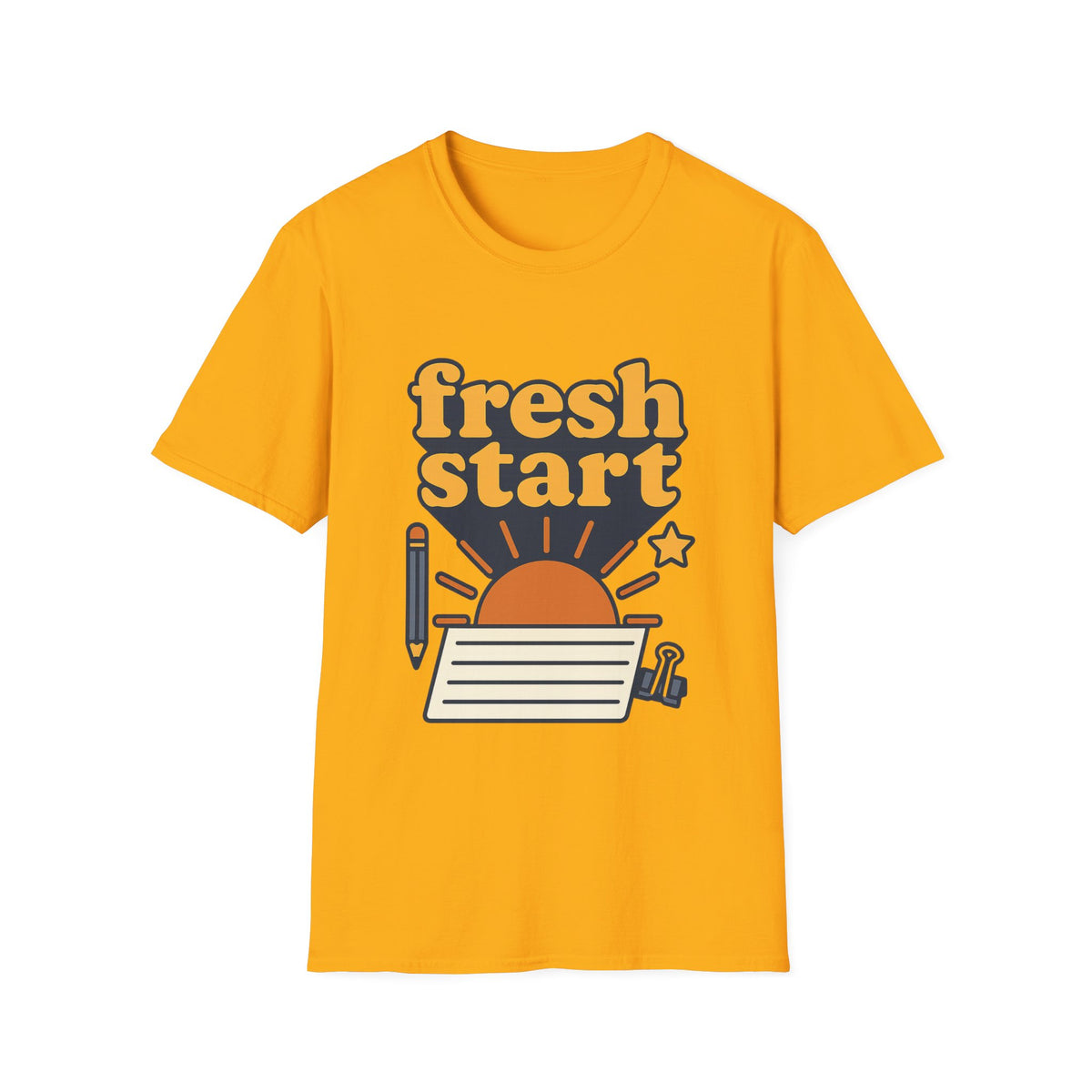 Fresh Start T-Shirt – Retro Sunrise Graphic  - Trending Now - August 2026