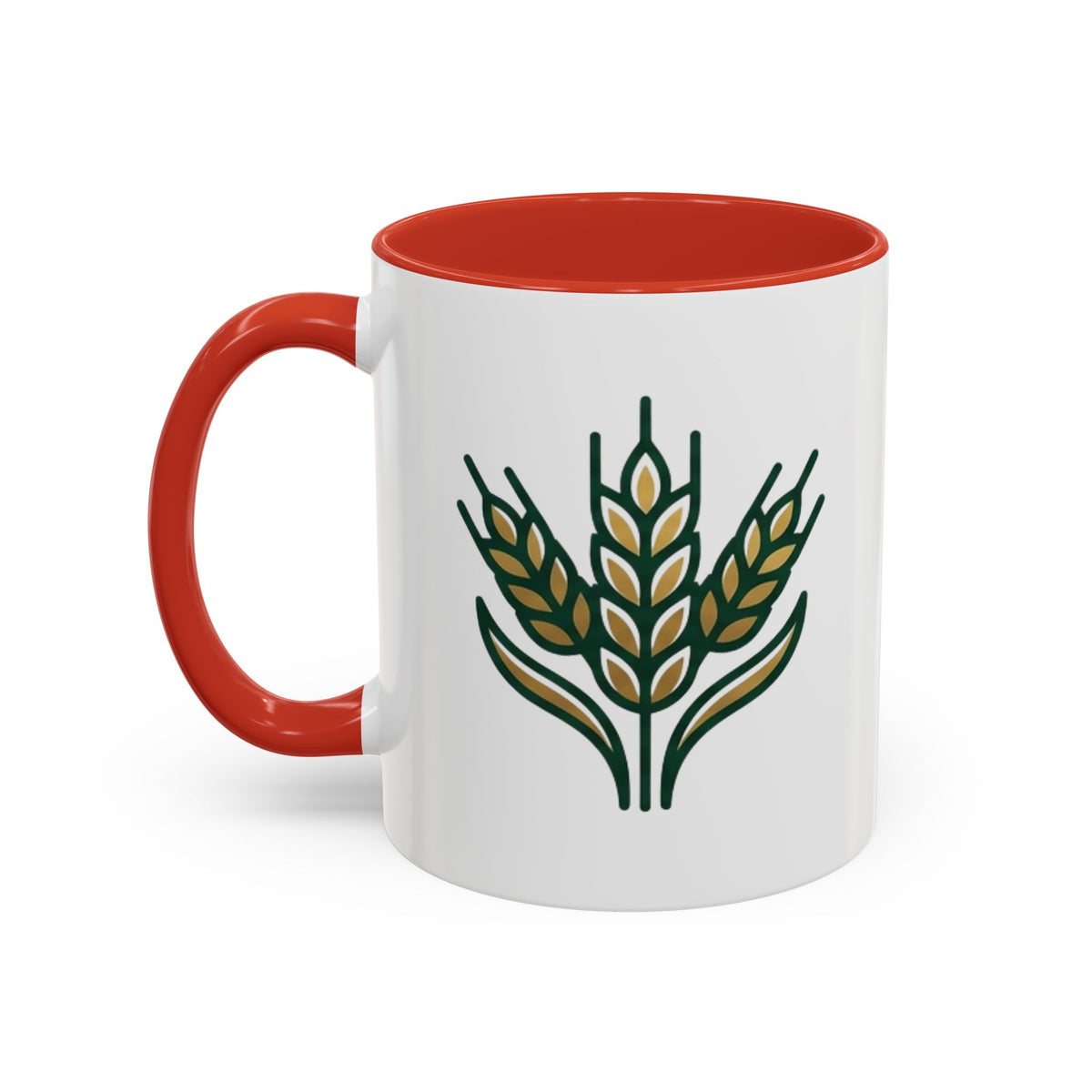 Virgo Zodiac Wheat Ear Accent Coffee Mug – Rustic Farmhouse Tea Cup