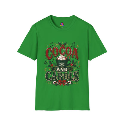 Cocoa and Carols T-Shirt — Cozy Holiday Cocoa Graphic Tee