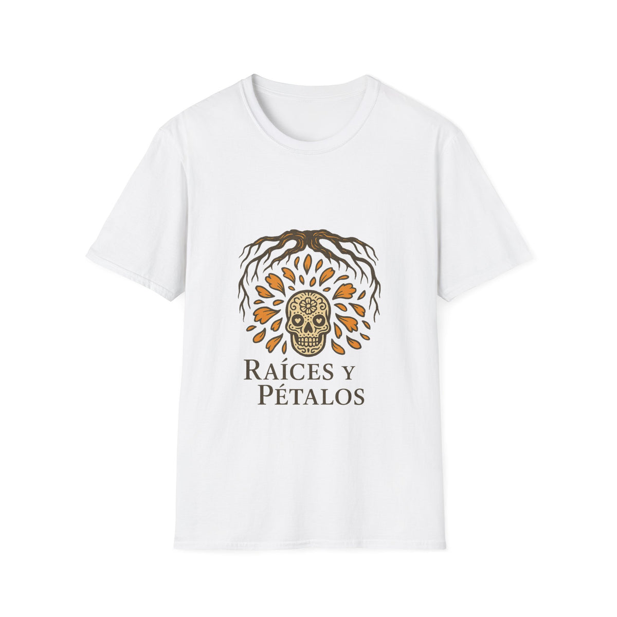 Raíces y Pétalos T-Shirt — Botanical Logo Tee - Trending Now - October 2026