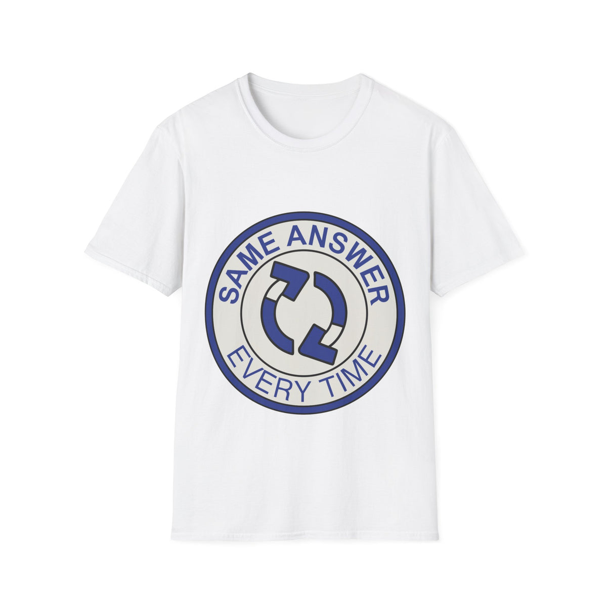 "Same Answer Every Time" Recycle Arrow Graphic Tee - Trending Now - September 2026