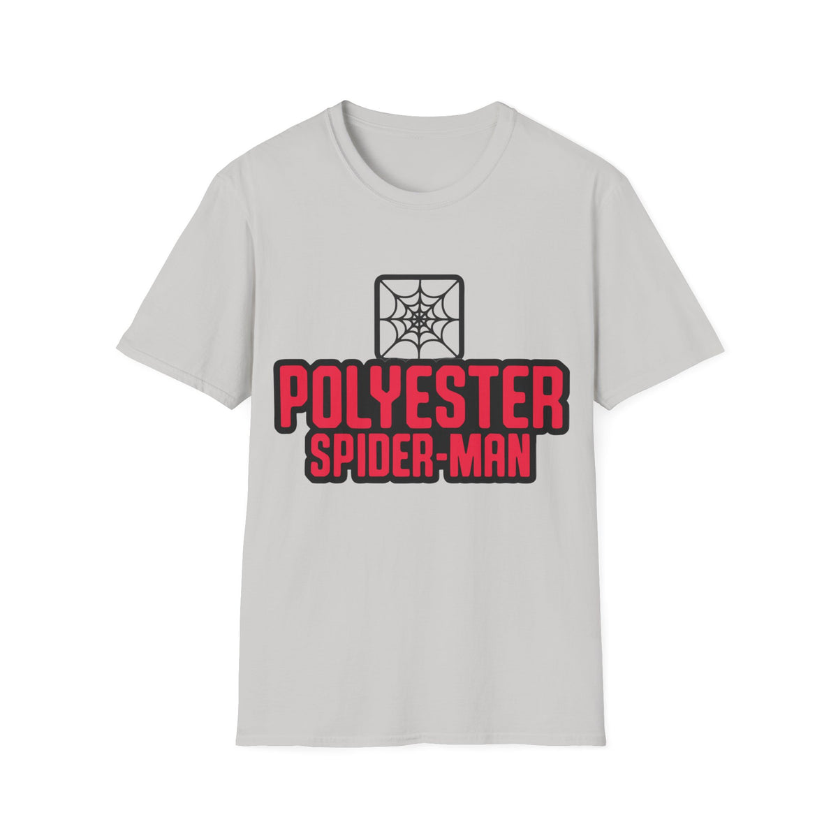 Spider-Man Polyester Graphic Tee — Bold Retro Logo Spiderweb T-Shirt - Trending Now - August 2026