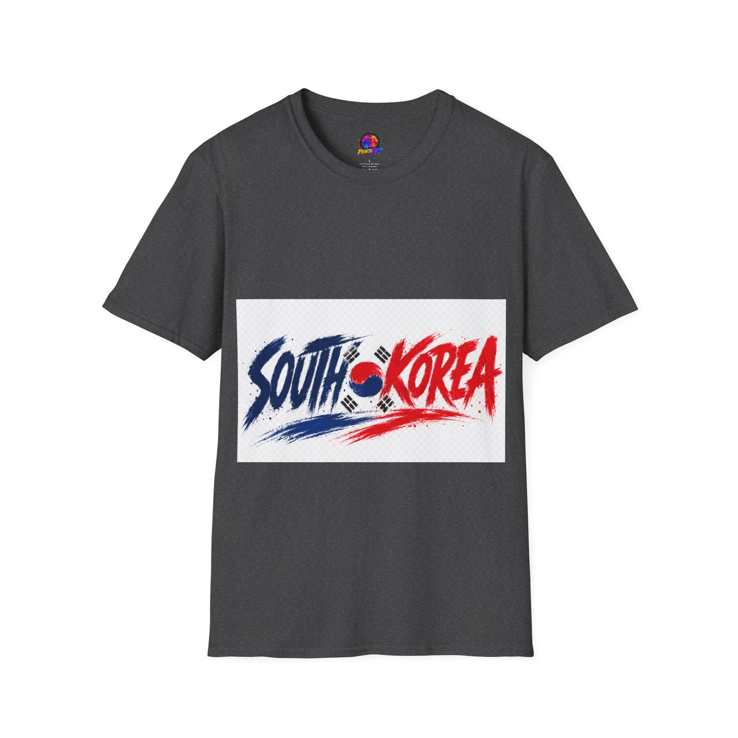 South Korea Flag Brushstroke T-Shirt — Patriotic Korean Travel Tee