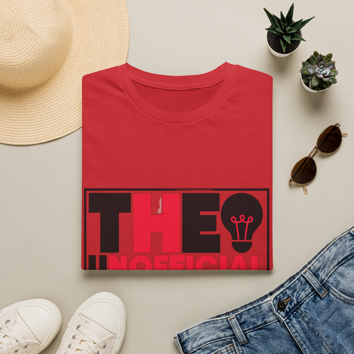 "The Unofficial 2026 Motto" Lightbulb Tee | Red Black Graphic T-Shirt - Trending Now - September 2026