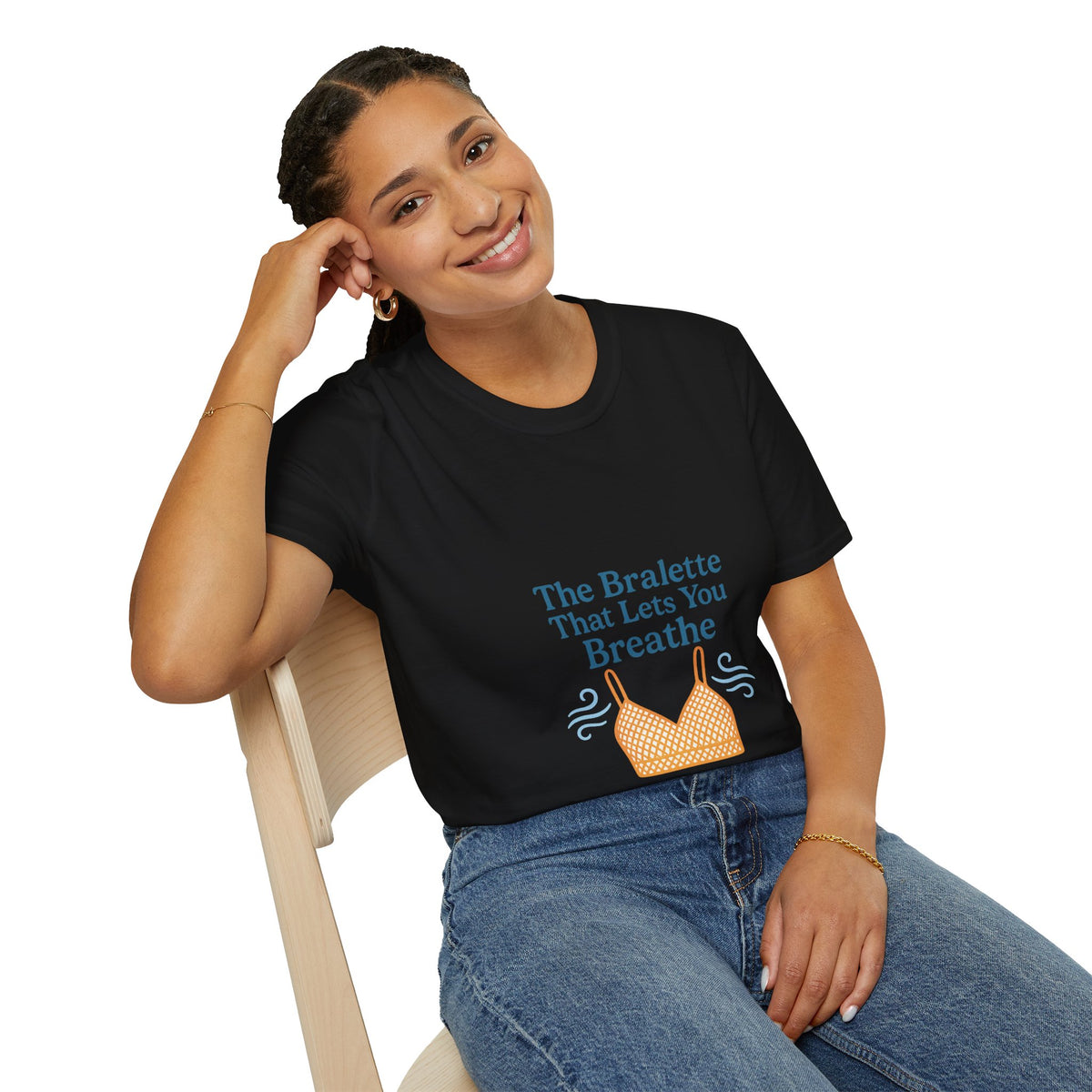 T-Shirt — "The Bralette That Lets You Breathe" Graphic Tee - Trending Now - October 2026