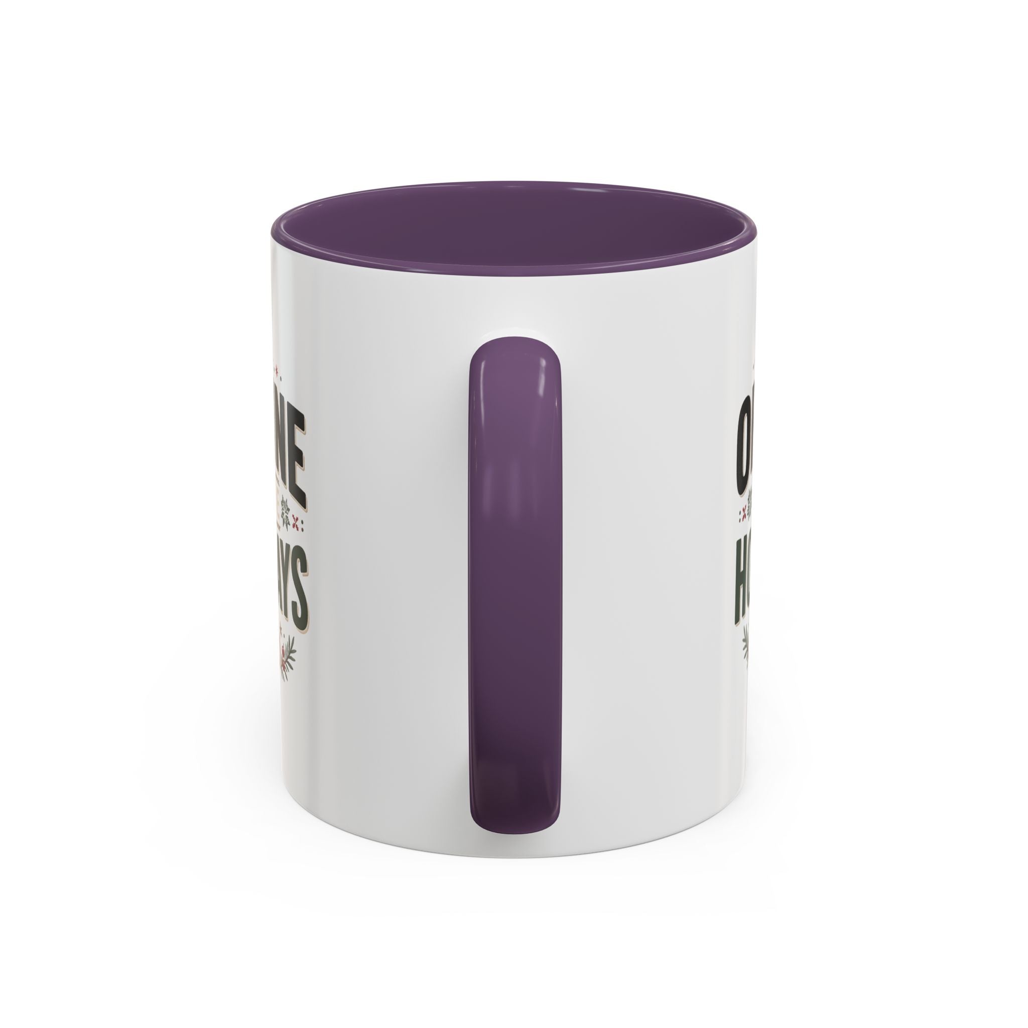 Christmas Holiday Coffee Mug — “Offline for the Holidays” Accent Ceramic Mug