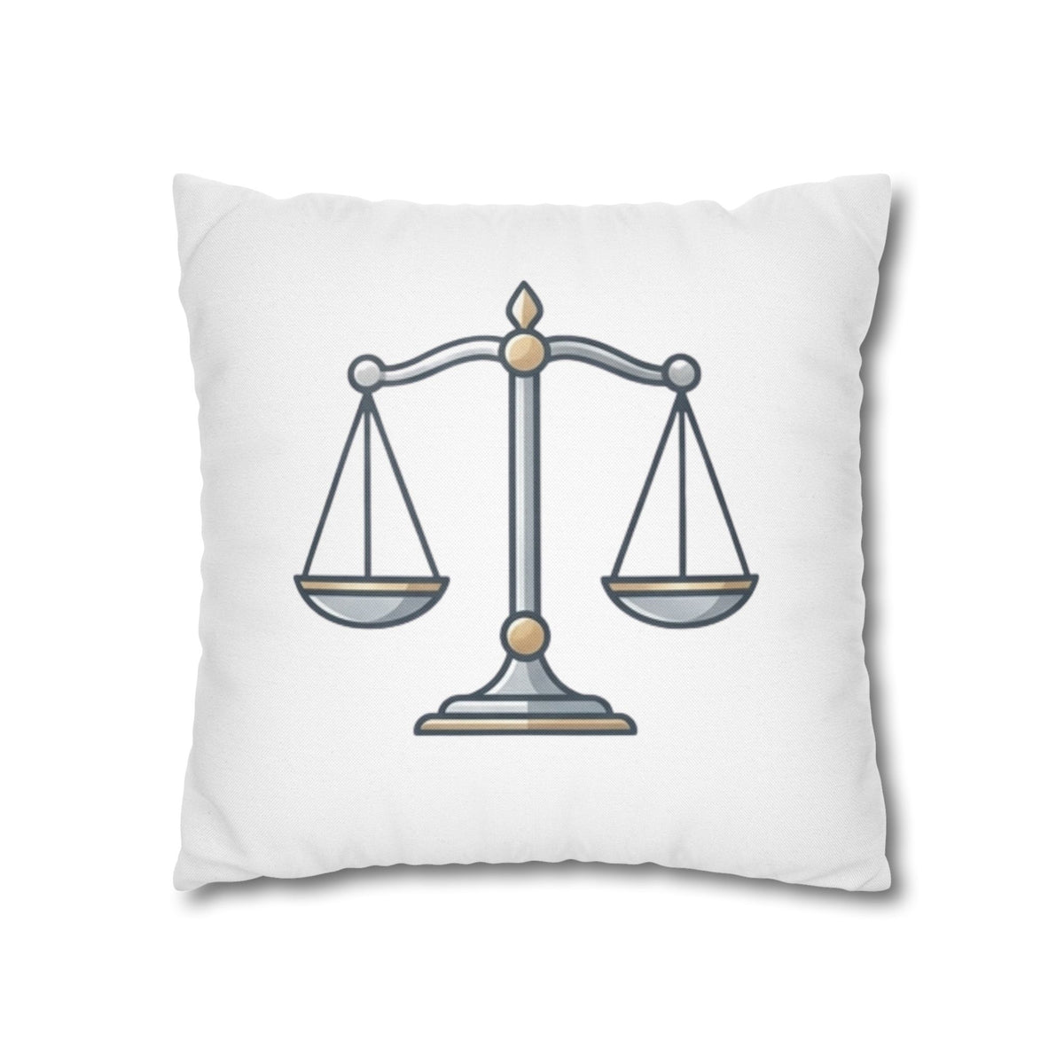 Libra Scales Decorative Pillowcase — Zodiac Balance Throw Pillow Cover