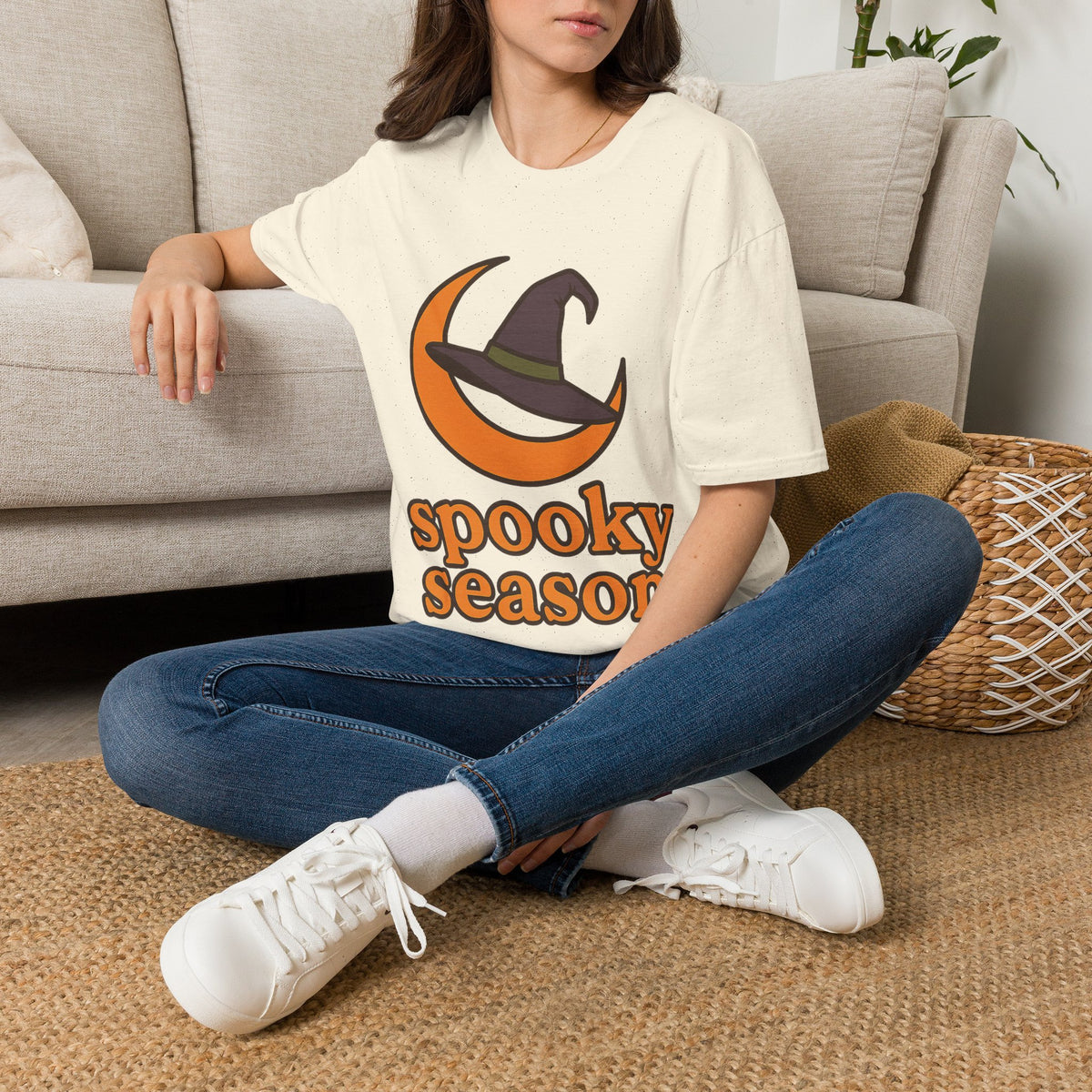 Spooky Season T-Shirt — Witch Hat & Moon Halloween Tee - Trending Now - August 2026