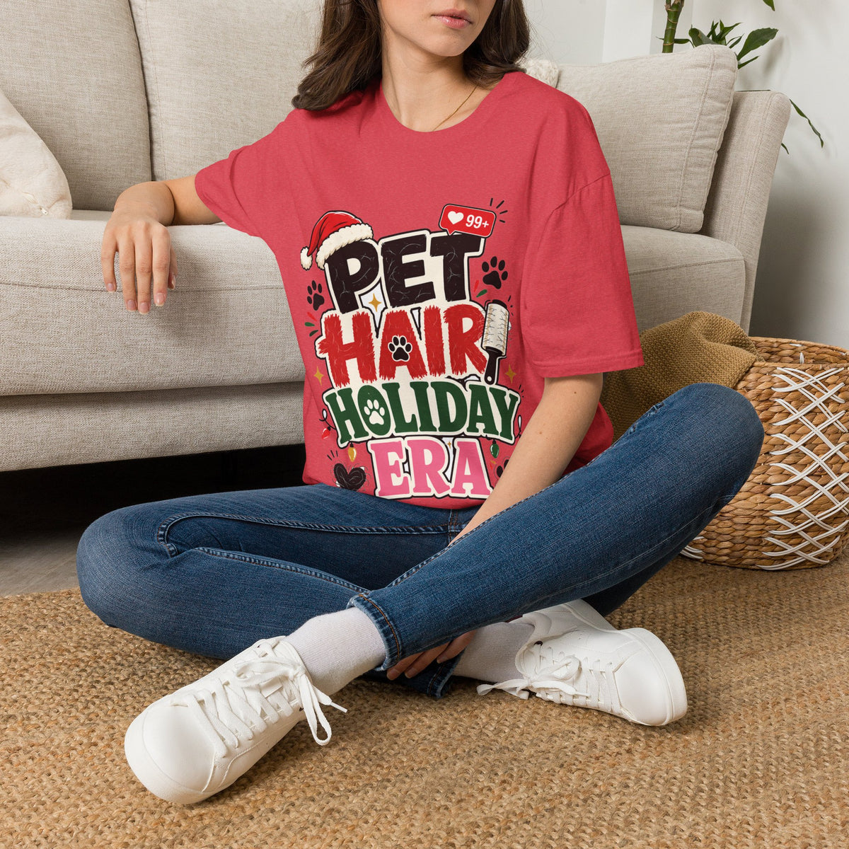 Pet Hair Holiday Tee — Funny Christmas Shirt for Pet Lovers