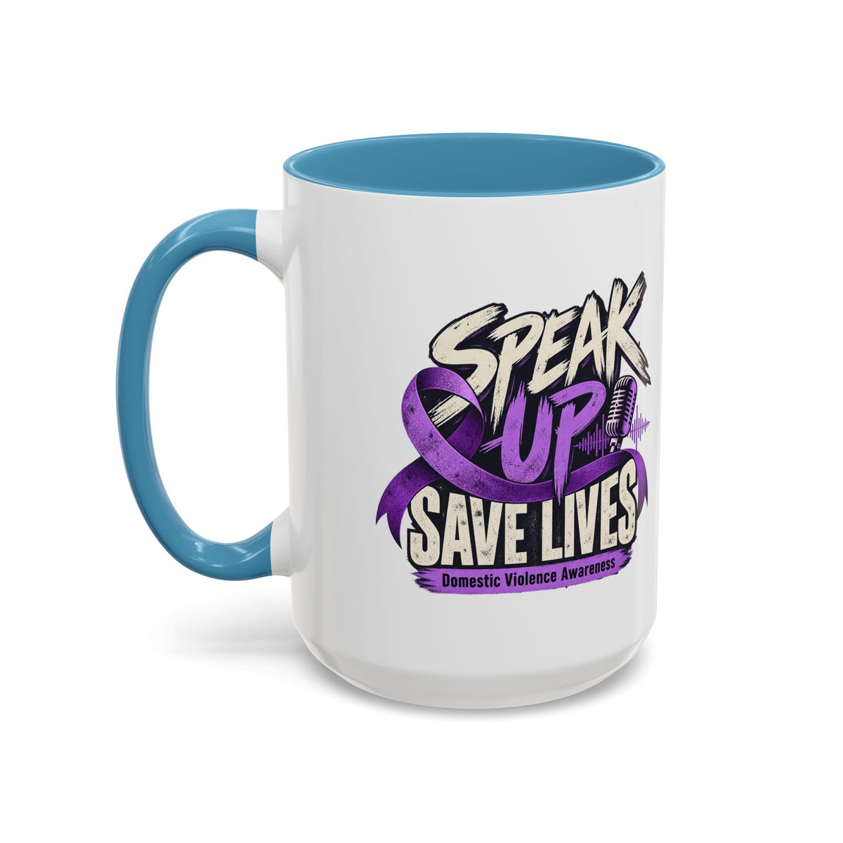 Speak Up Save Lives Domestic Violence Awareness Coffee Mug