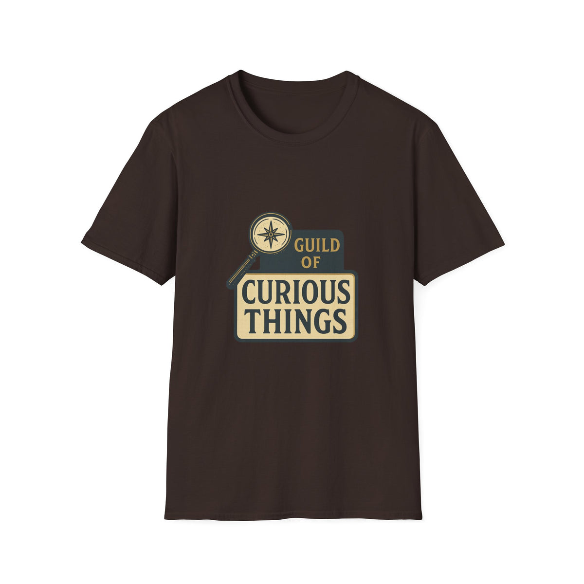 Curious Things T‑Shirt — Guild of Curious Vintage Badge Tee - Trending Now - August 2026