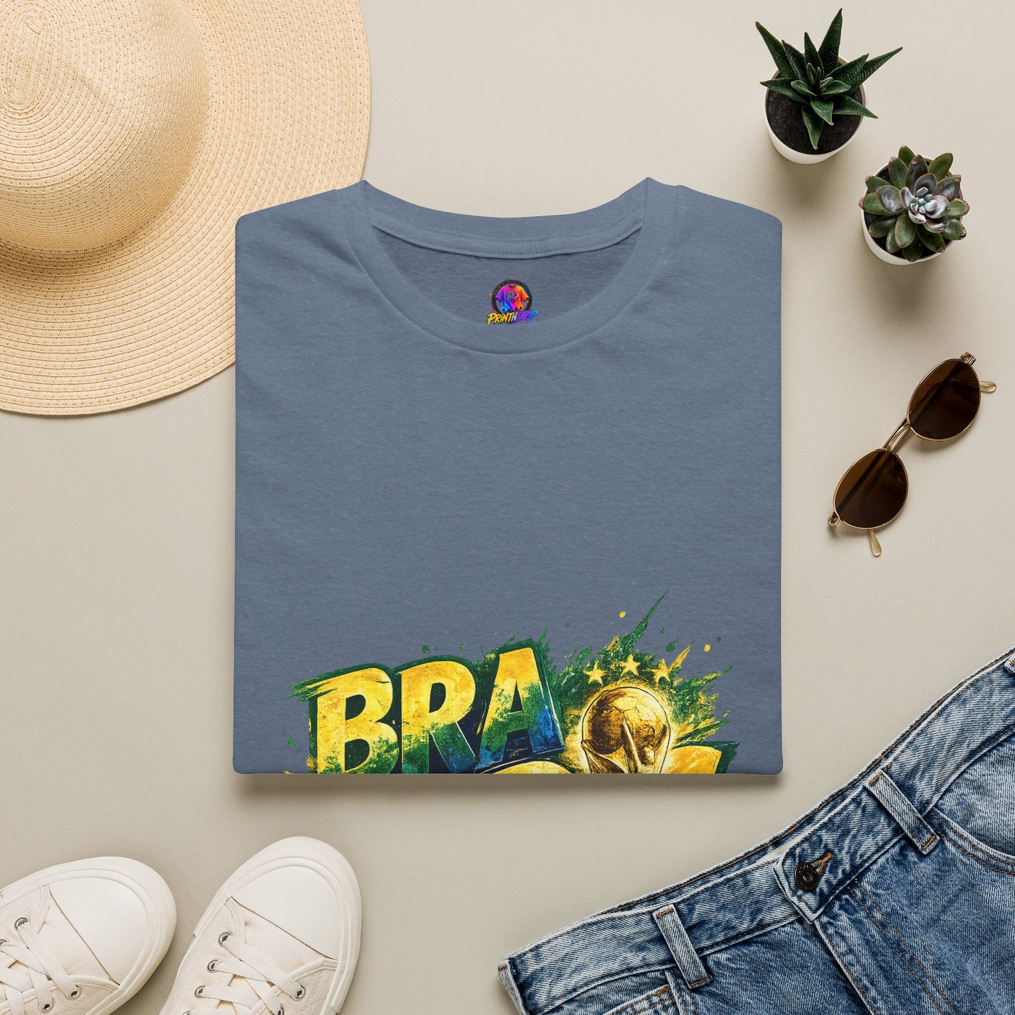Brazil 25 T‑Shirt — Brazil Soccer World Cup Graphic Tee