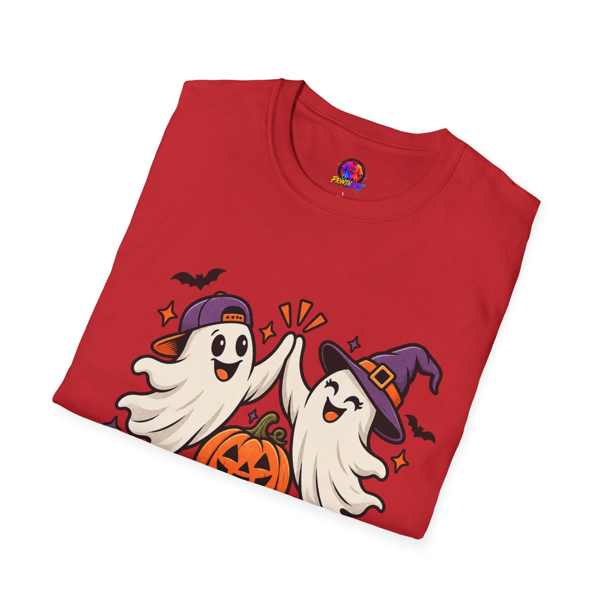 Boo Crew Halloween T-Shirt — Cute Ghosts & Pumpkin Graphic