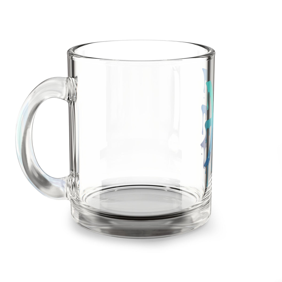 Pisces Drip Glass Mug — 10 oz Zodiac Coffee Cup