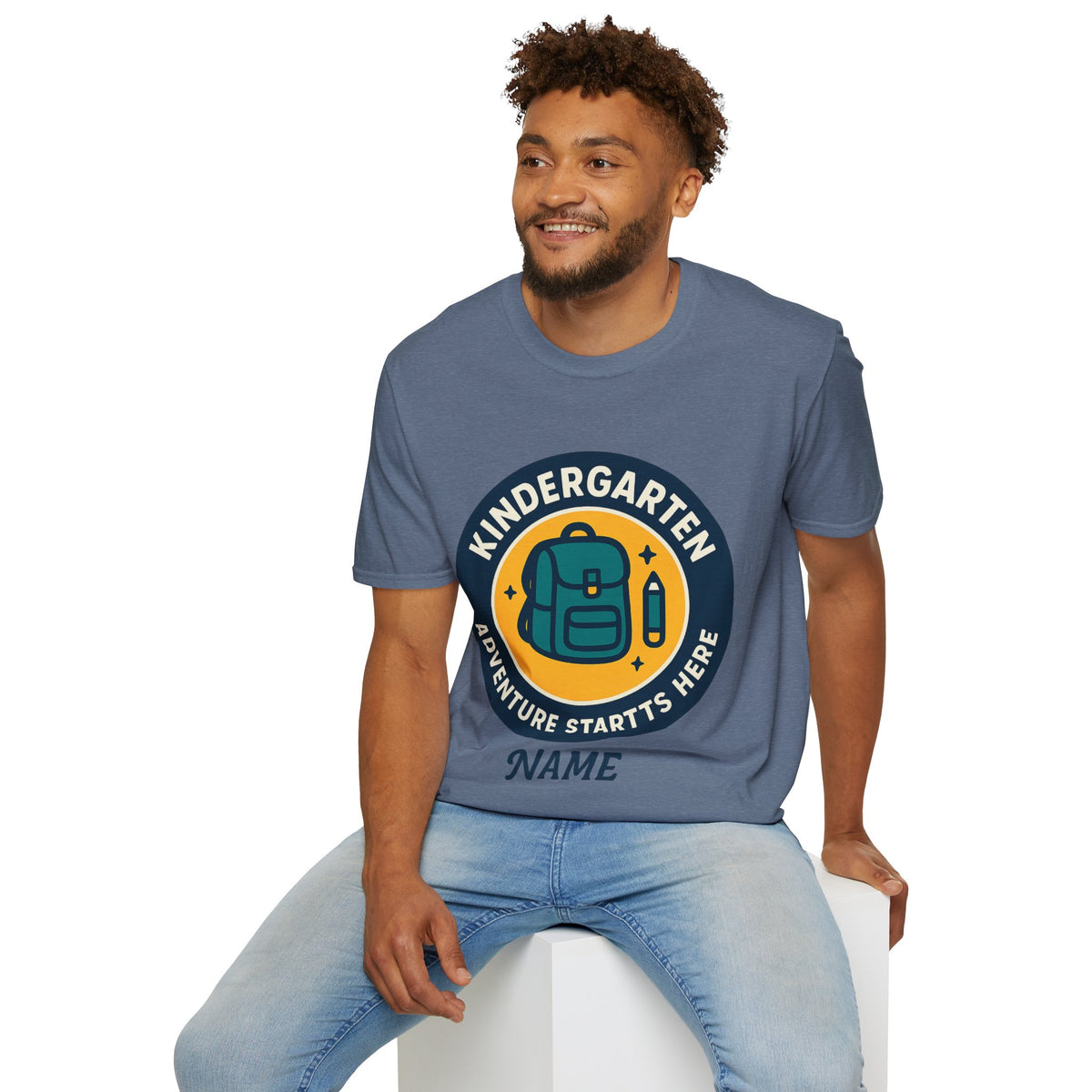 Kindergarten Teacher T‑Shirt – 'Kindergarten' Backpack Badge Design - Trending Now - August 2026