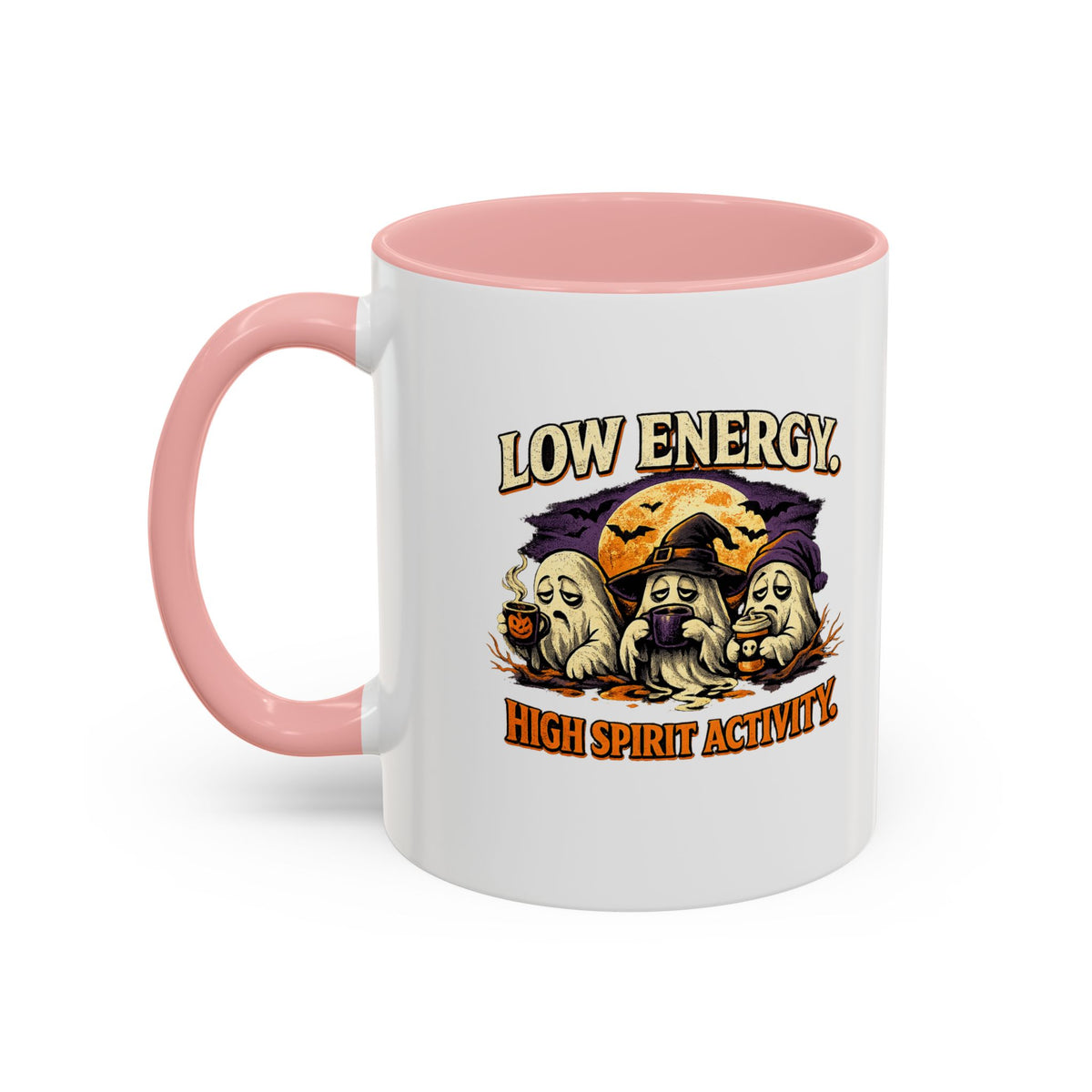 Halloween  Low Energy High Spirit  Accent Coffee Mug