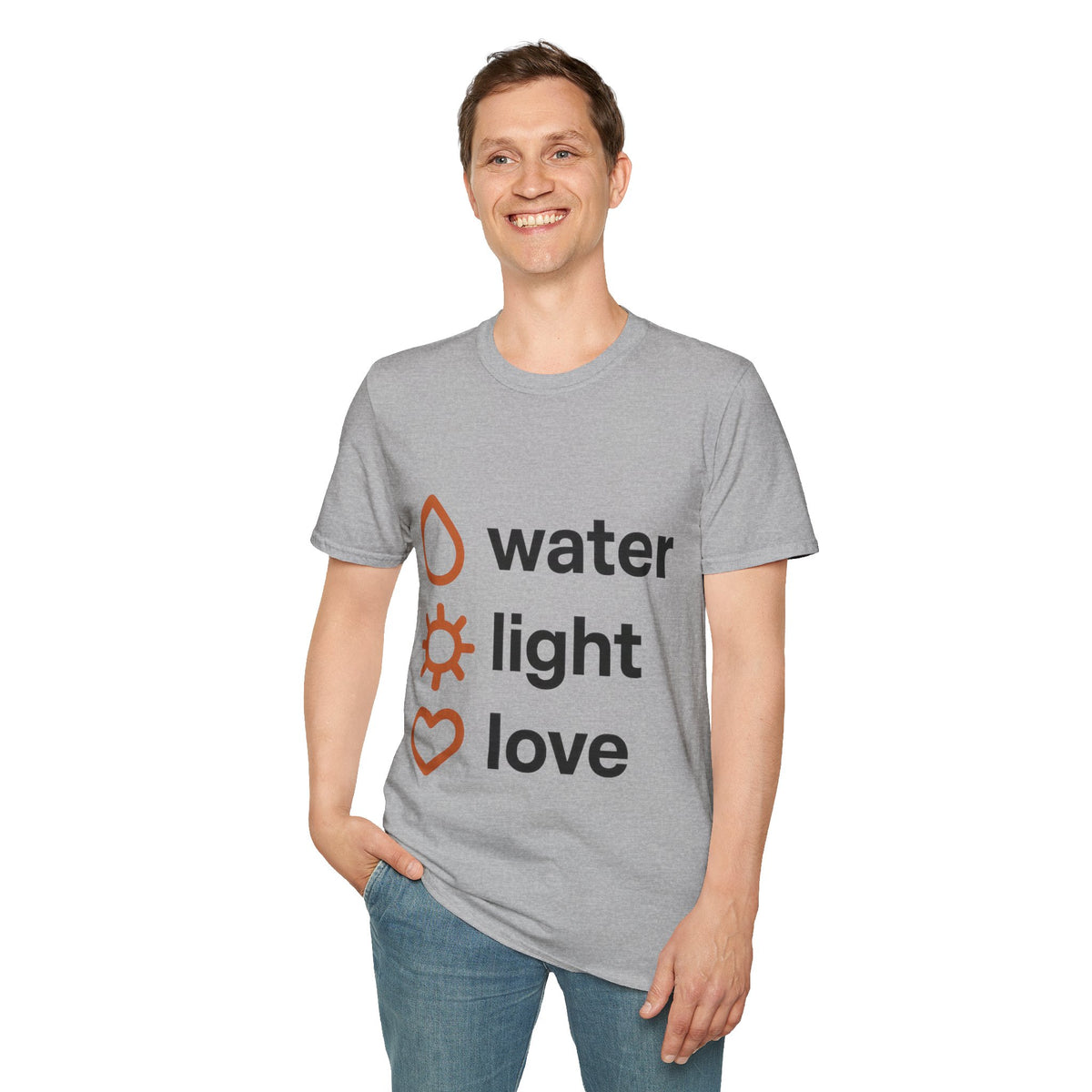 Minimalist Water Light Love Self Care Graphic Tee - Trending Now - September 2026