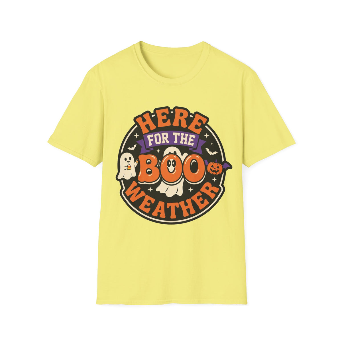 Halloween 'Here for the Boo Weather' T-Shirt - Trending Now - August 2026