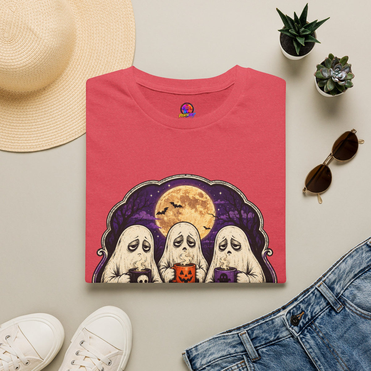 Halloween Low Energy High Spirit Unisex Softstyle T-Shirt