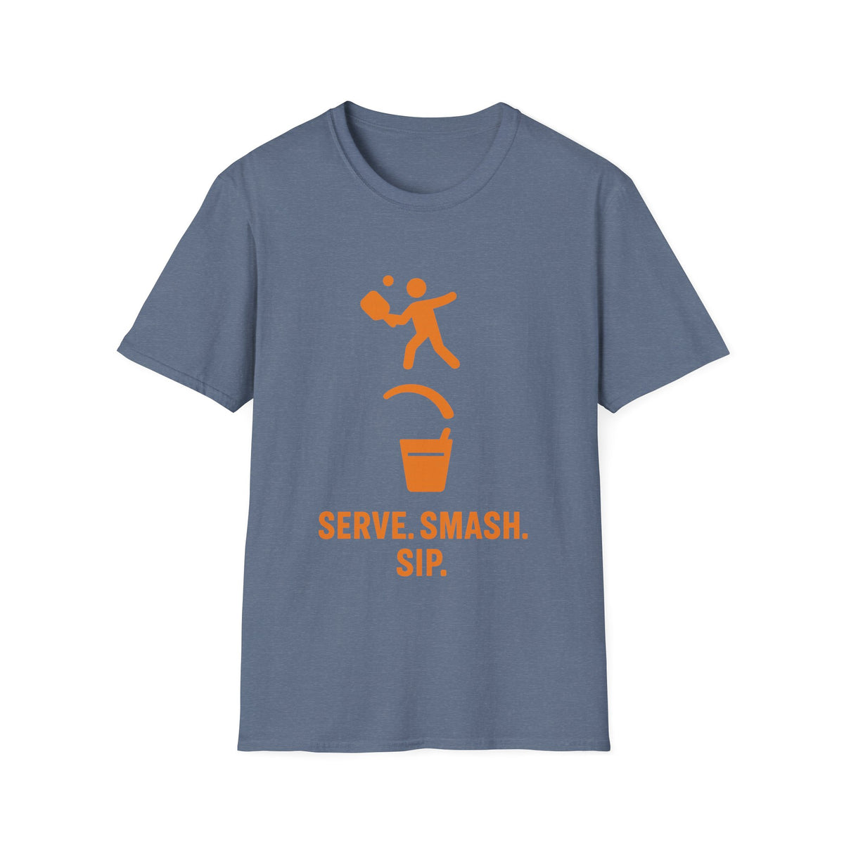Pickleball Serve Smash Tee — Small Orange Player Graphic - Trending Now - September 2026