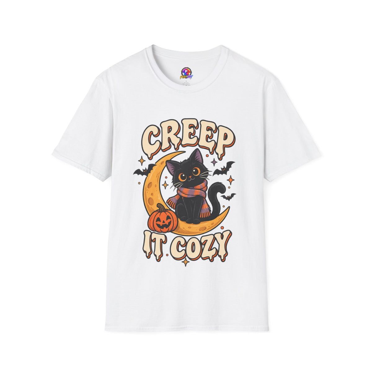Creep It Cozy Halloween Cat T-Shirt