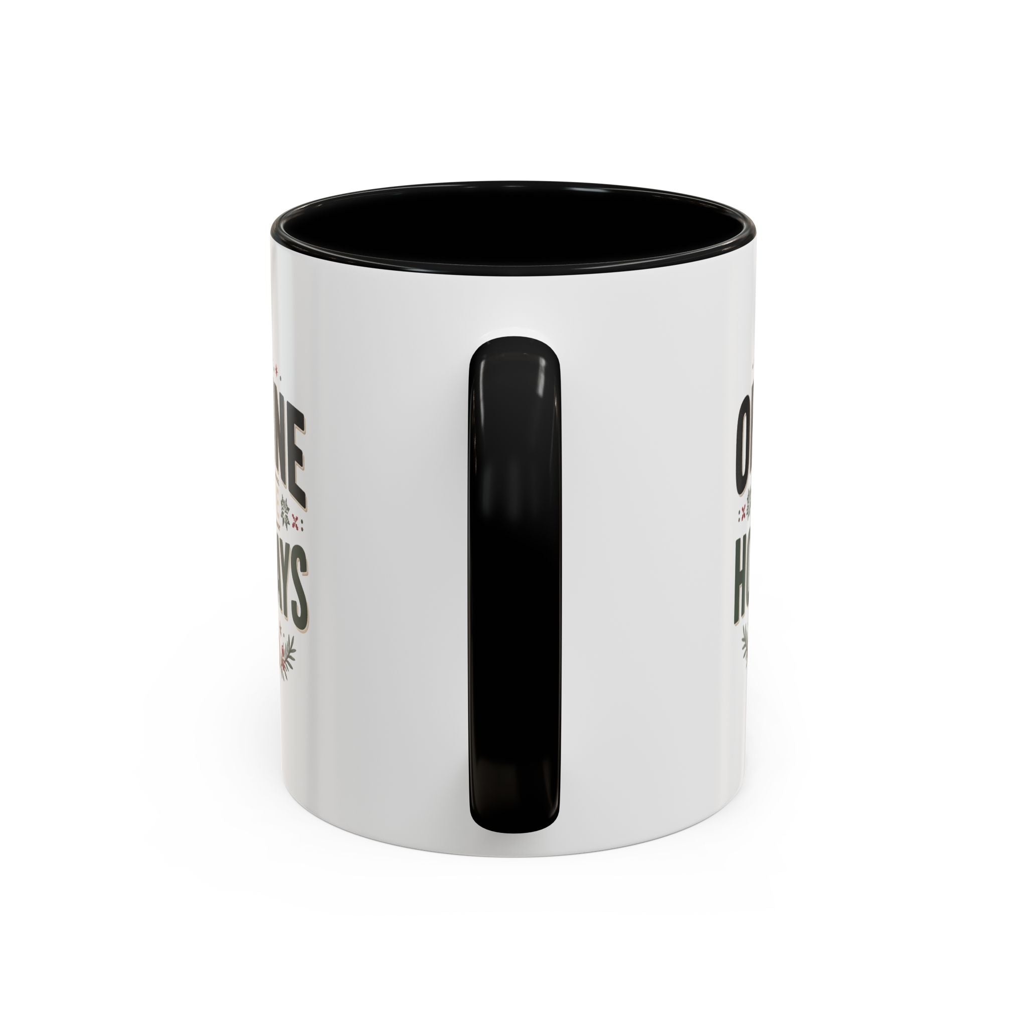 Christmas Holiday Coffee Mug — “Offline for the Holidays” Accent Ceramic Mug