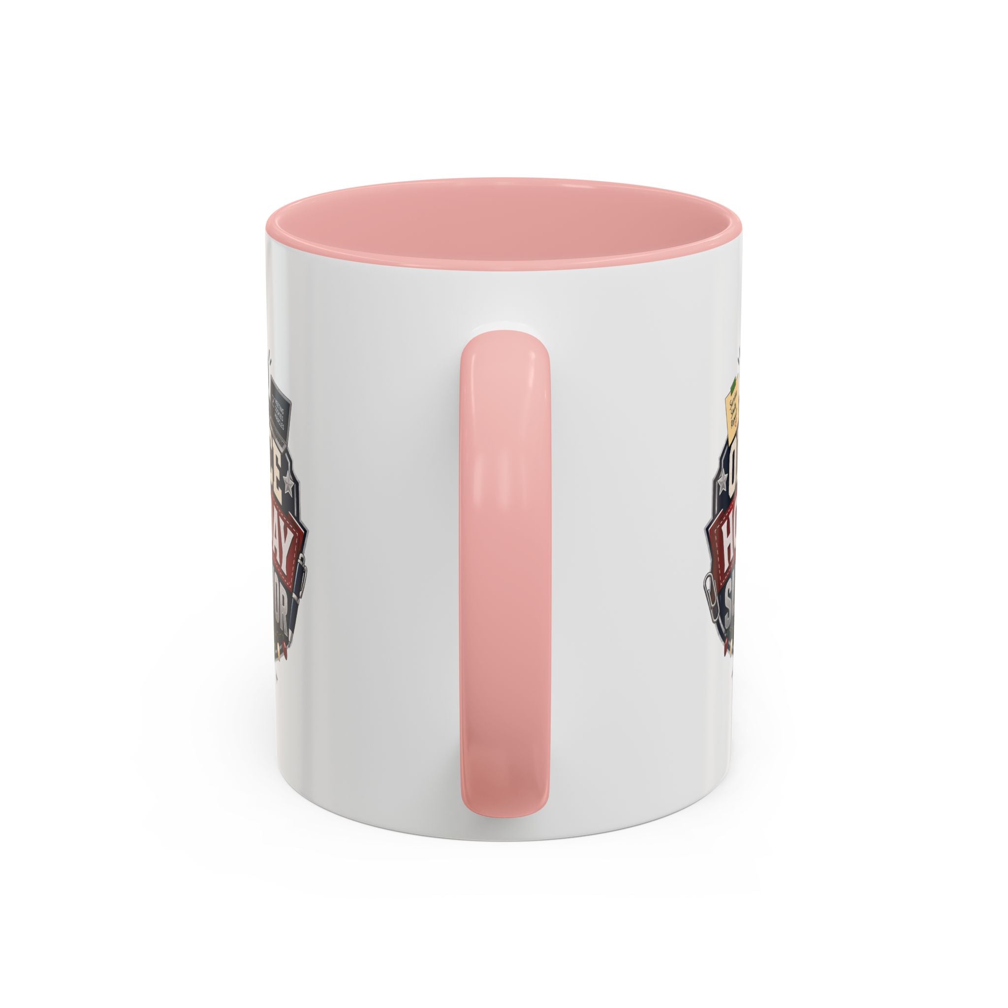 Modern Day Christmas Office Holiday Survivor Accent Coffee Mug – Funny Christmas Office Gift