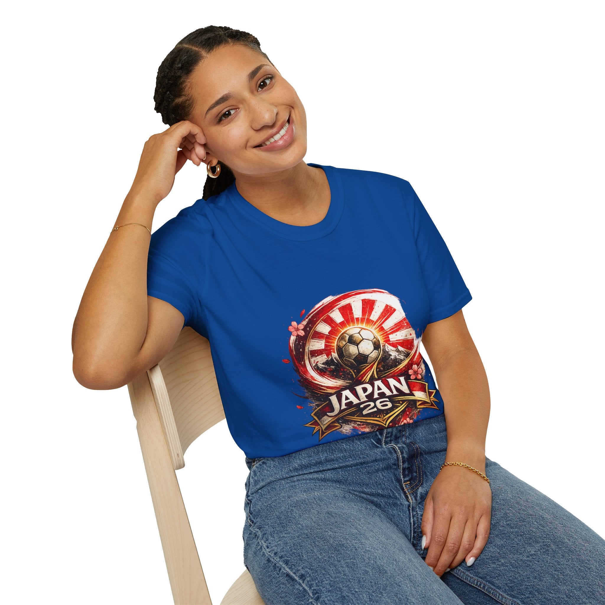 Japan Soccer T‑Shirt — Rising Sun Football Graphic