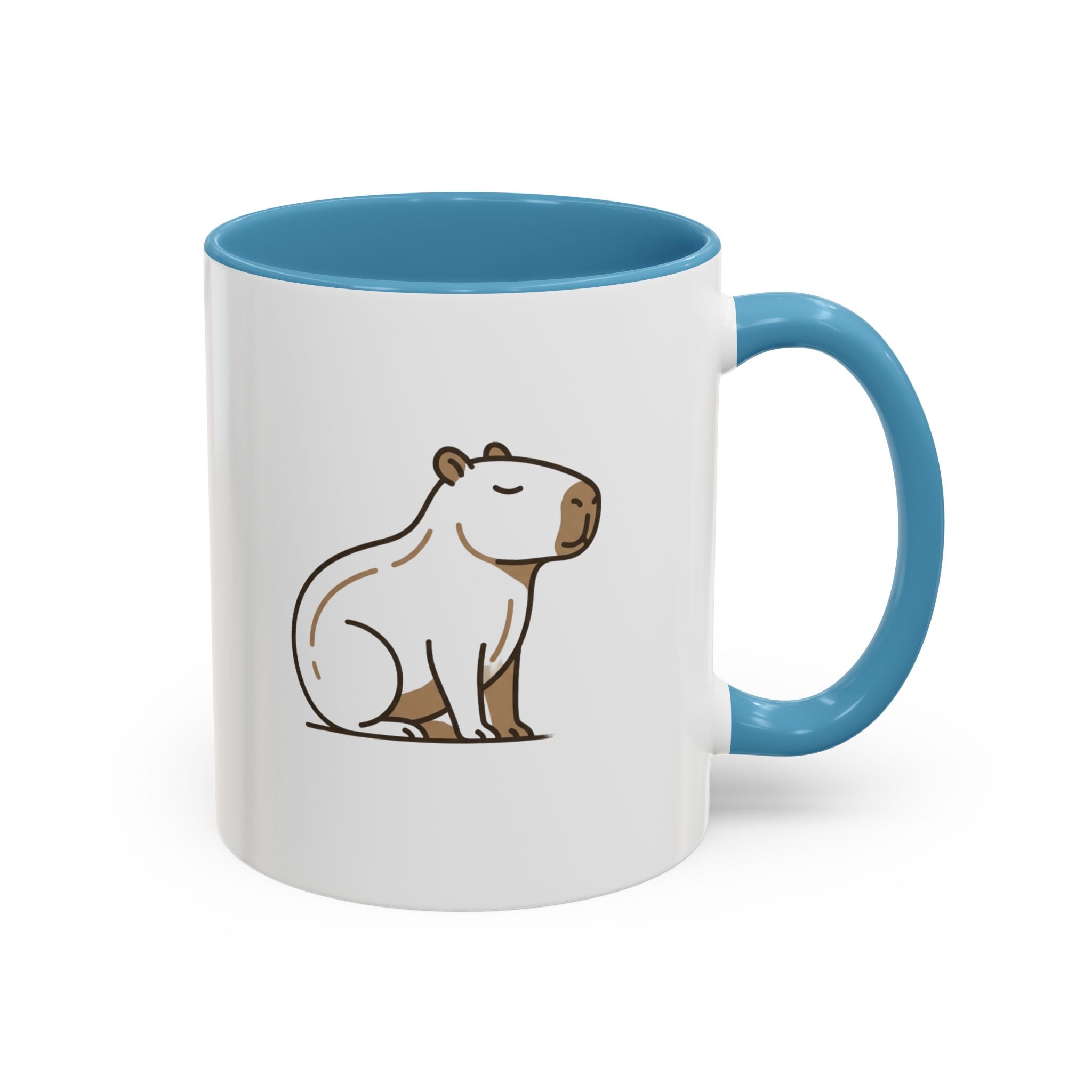 Funny Capybara Coffee Mug — Cute Relaxed Capybara Accent Mug