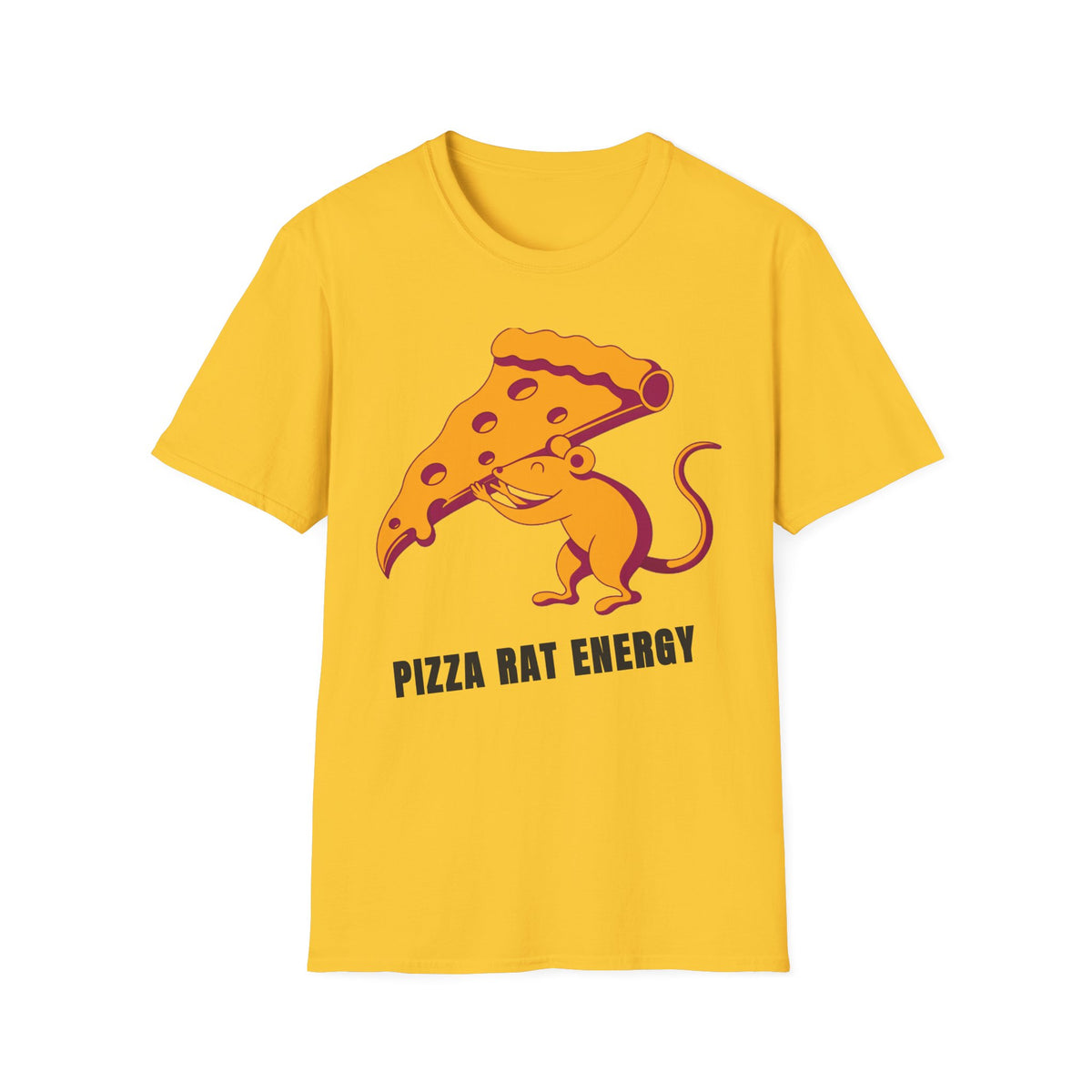 Pizza Rat Energy T-Shirt — Funny Pizza Slice & Rat Graphic Tee - Trending Now - September 2026