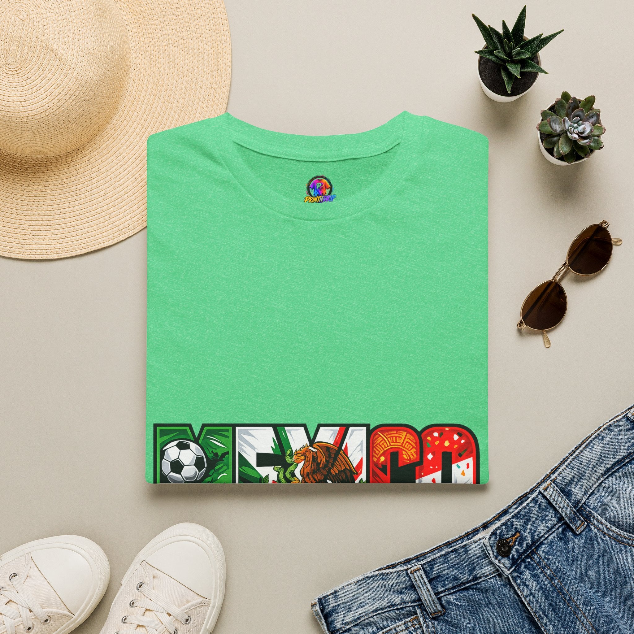 Mexico Soccer T-Shirt — Mexican Flag Football Pride Tee