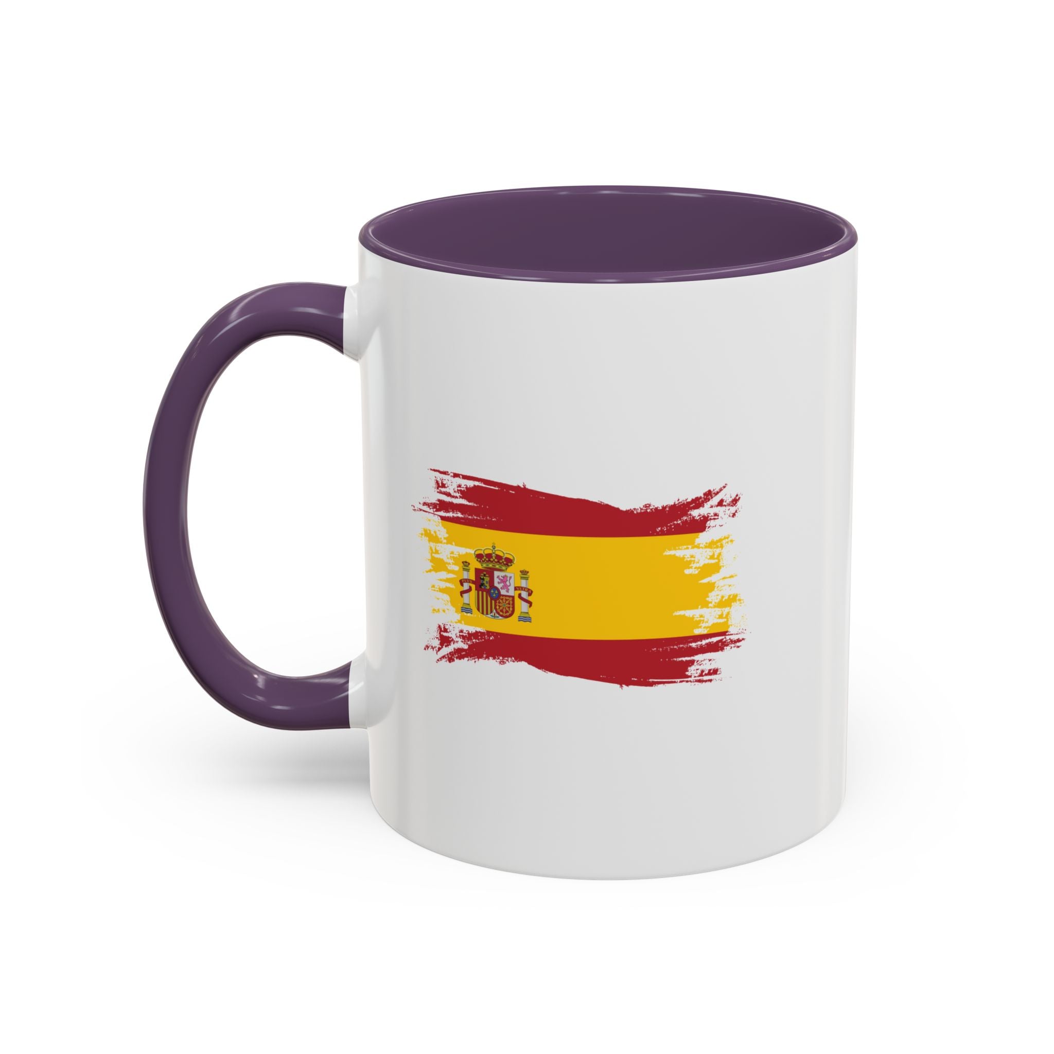 Spain Flag Coffee Mug — Spanish Brushstroke Accent Mug