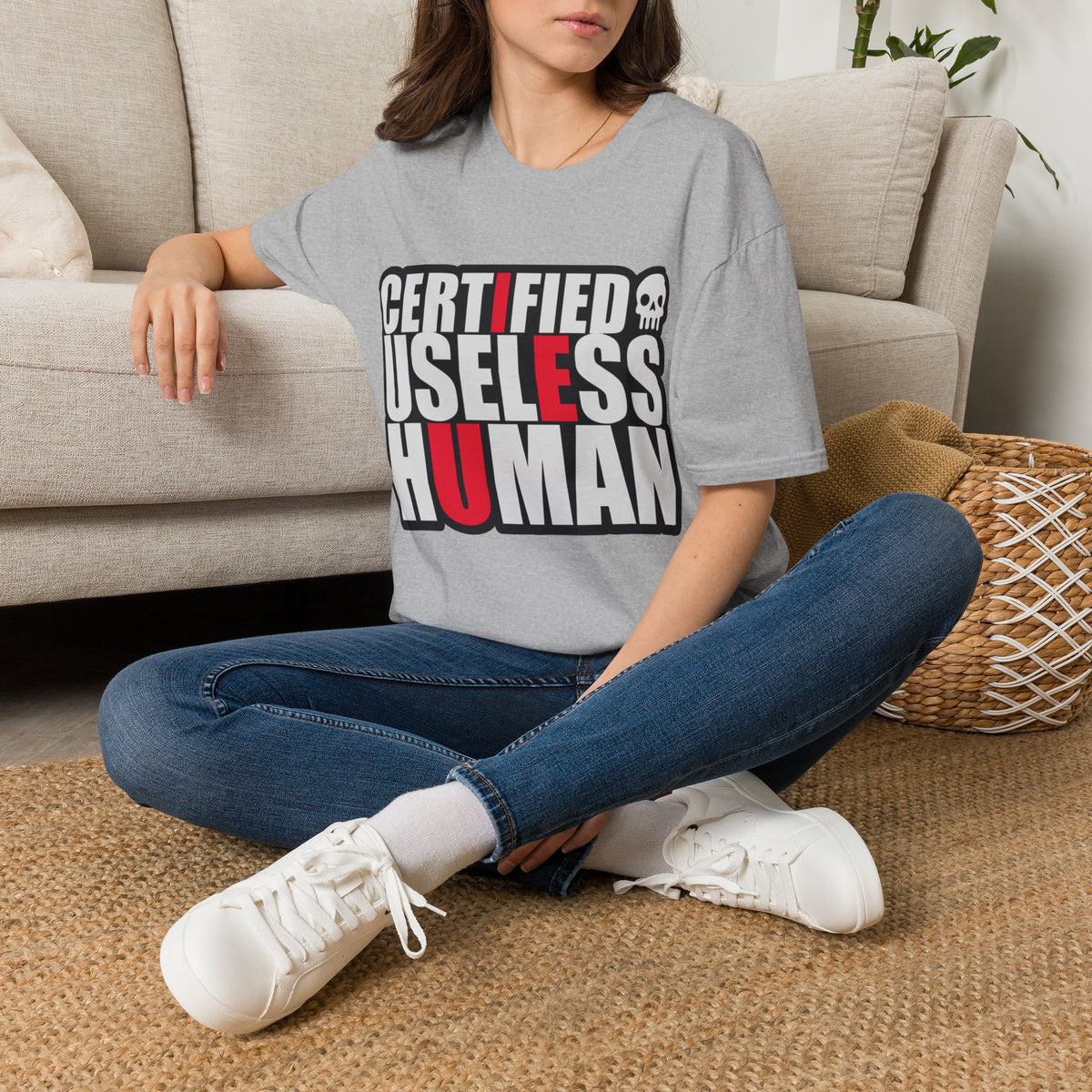 Certified Useless Human T-Shirt — Funny Sarcastic Graphic Tee - Trending Now - August 2026