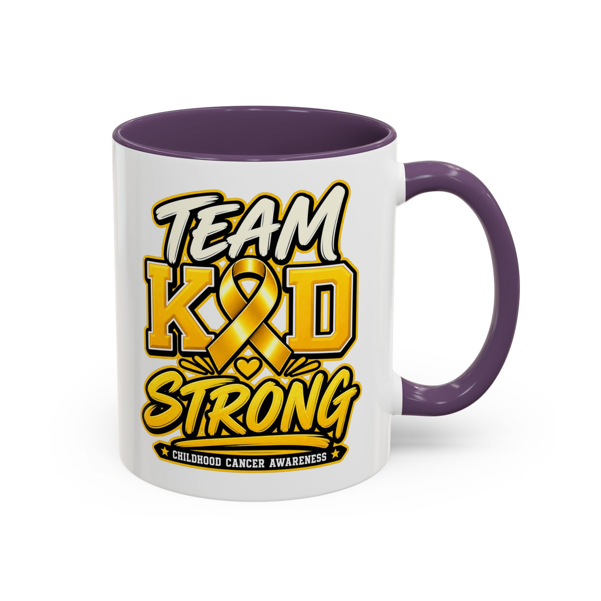 Team KID Strong Childhood Cancer Awareness Coffee Mug
