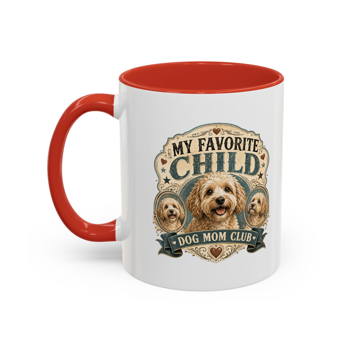 Milo Bailey Dog Dad Mom Dog Mom Coffee Mug - "My Favorite Child" Poodle Doodle Gift