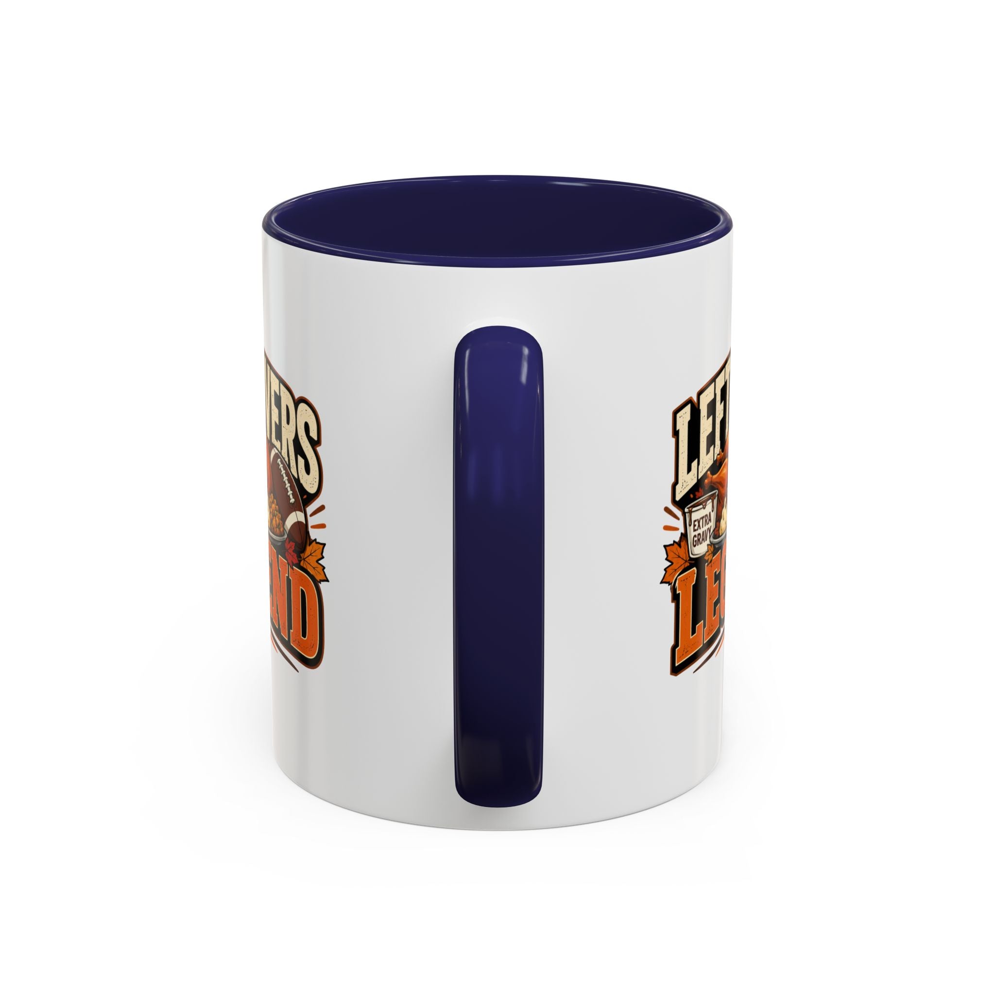 Thanksgiving  Mug Leftovers Legend Coffee Mug – Funny Thanksgiving Turkey & Football  Accent Mug