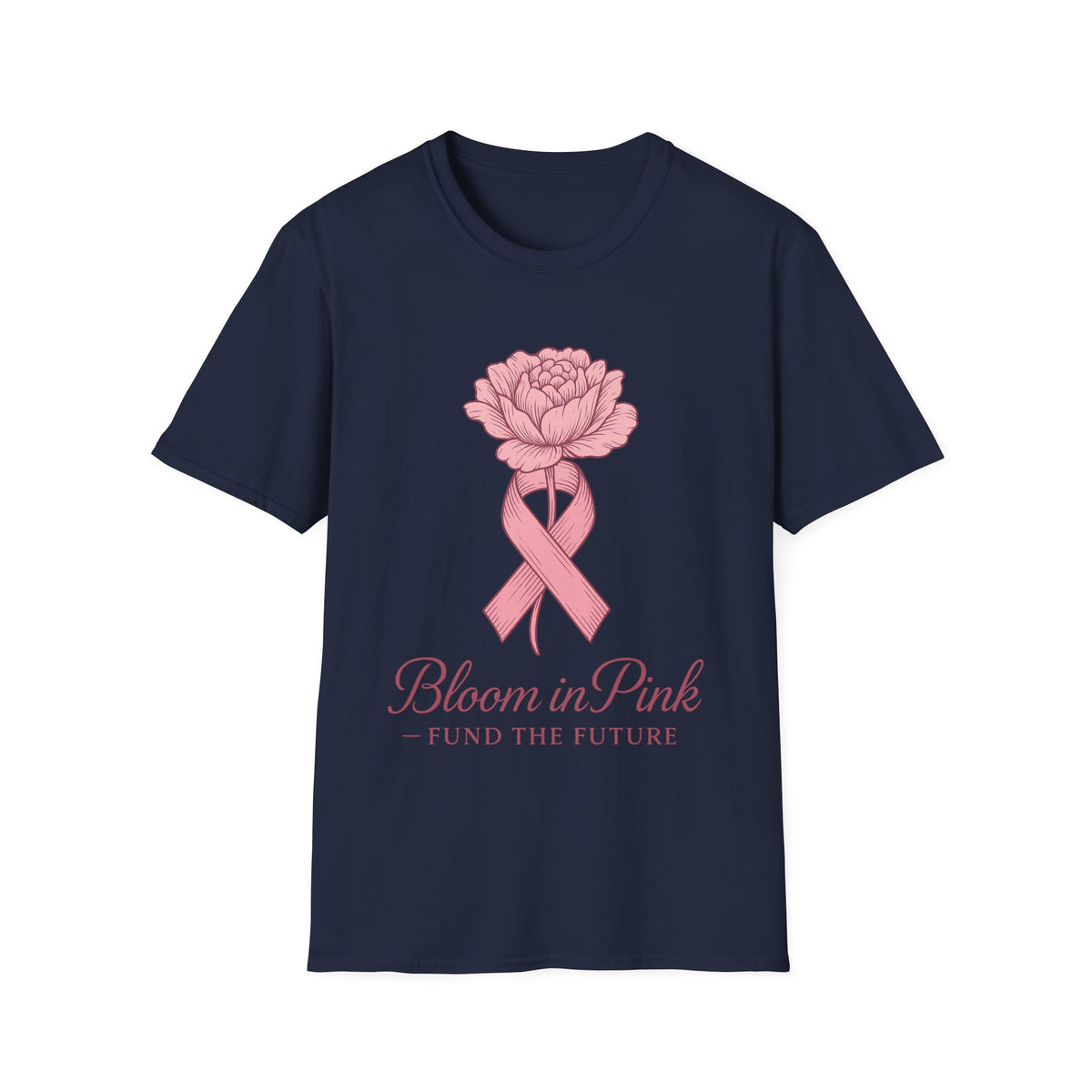 Bloom In Pink Ribbon Rose Graphic Tee, Elegant Breast Cancer Awareness T-Shirt - Trending Now - September 2026