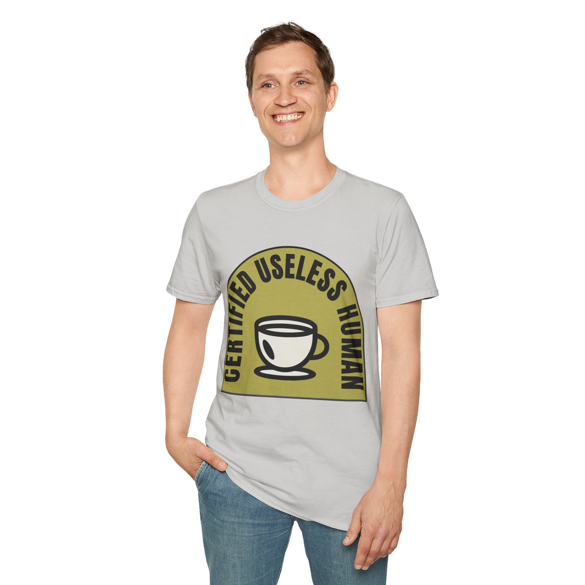 Certified Useless Human T-Shirt — Funny Coffee Lover Graphic Tee - Trending Now - August 2026