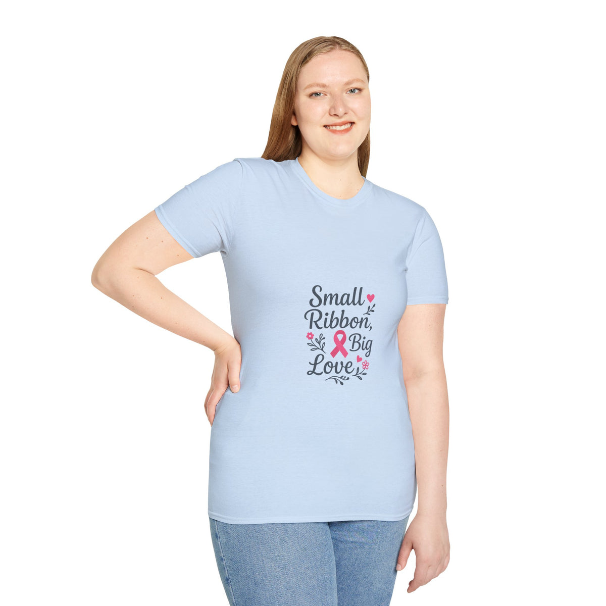 Breast Cancer Awareness T-Shirt – "Small Ribbon, Big Love" Pink Ribbon Tee - Trending Now - October 2026