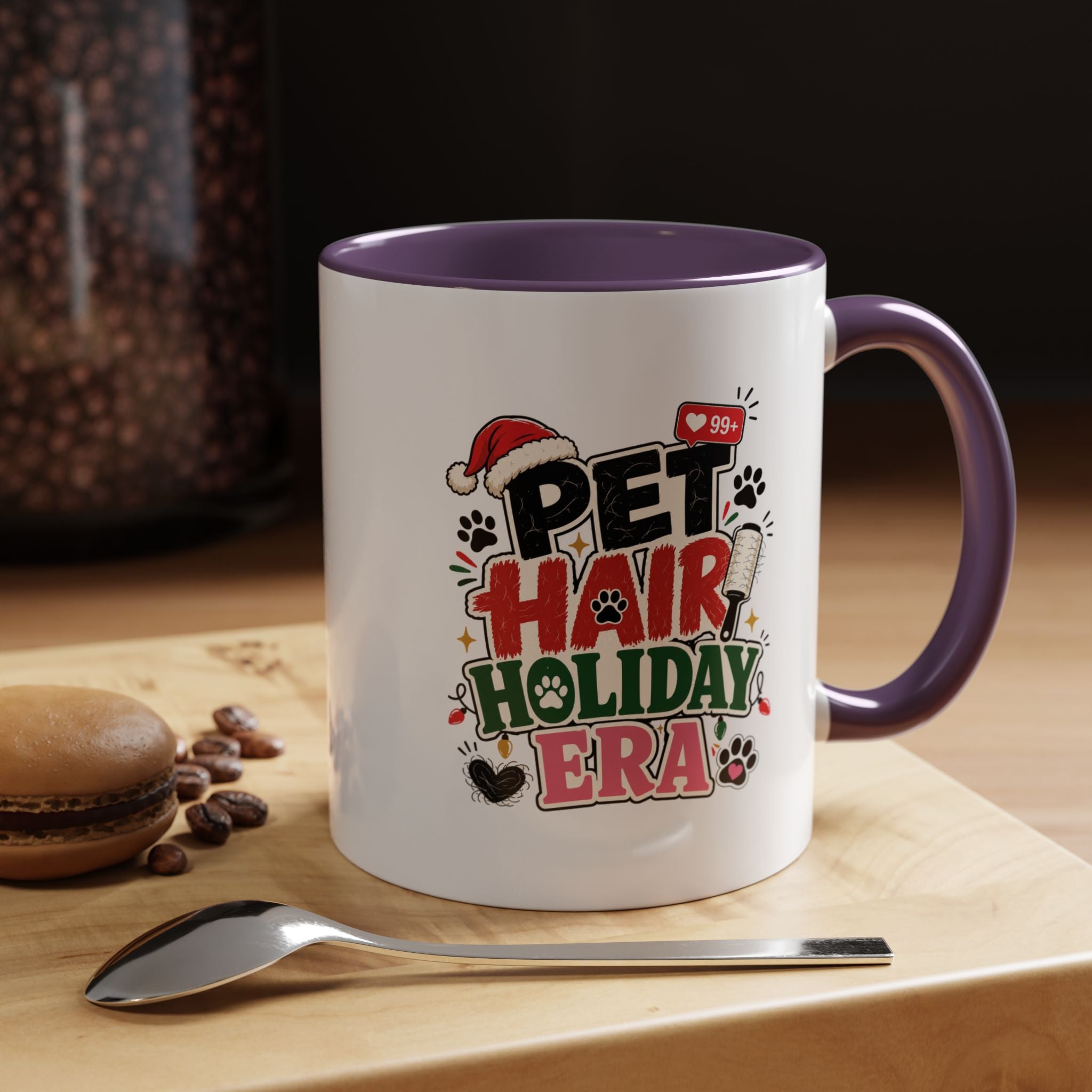 Modern Day Christmas Pet Hair Holiday Era Coffee Mug