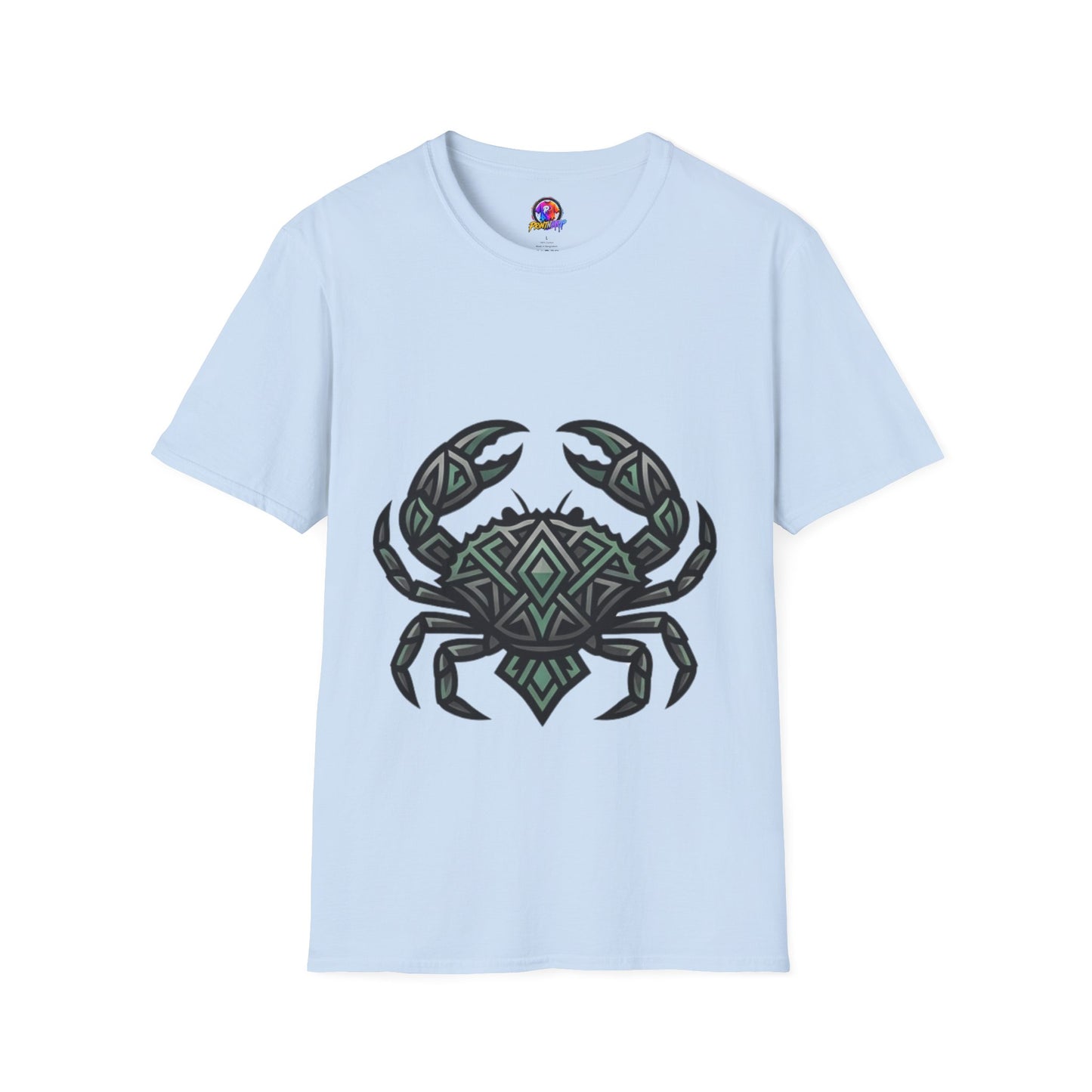 Crab Tribal Graphic T-Shirt — Nautical Beachy Zodiac Style