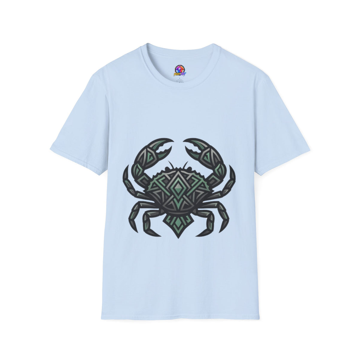 Cancer Zodiac Crab Tribal Graphic T-Shirt — Nautical Beachy Zodiac Style