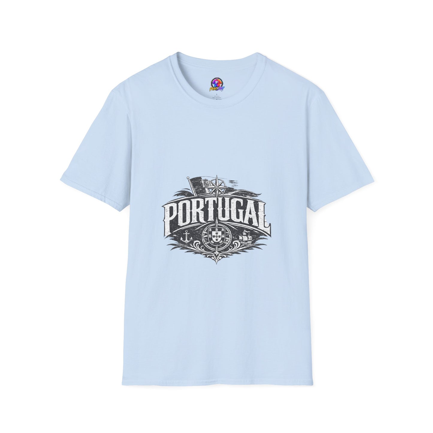 Portugal Vintage Compass T-Shirt — Nautical Travel Souvenir