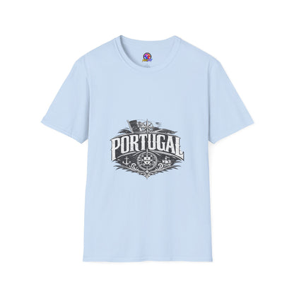 Portugal Vintage Compass T-Shirt — Nautical Travel Souvenir