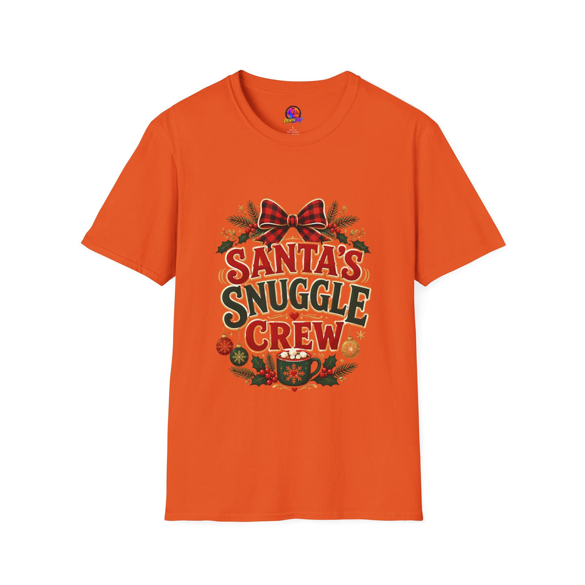 Santa's Snuggle Crew T-Shirt — Cute Christmas Holiday Tee